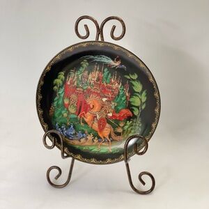 Vintage Tianex 1988 Russian Plate Art Wall Decor, Collectible